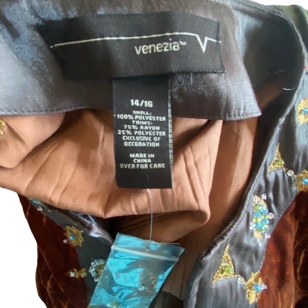 NWT VENEZIA BRONZE TUNIC TOP WOMEN'S PLUS SZ 14/16 - Picture 5 of 6